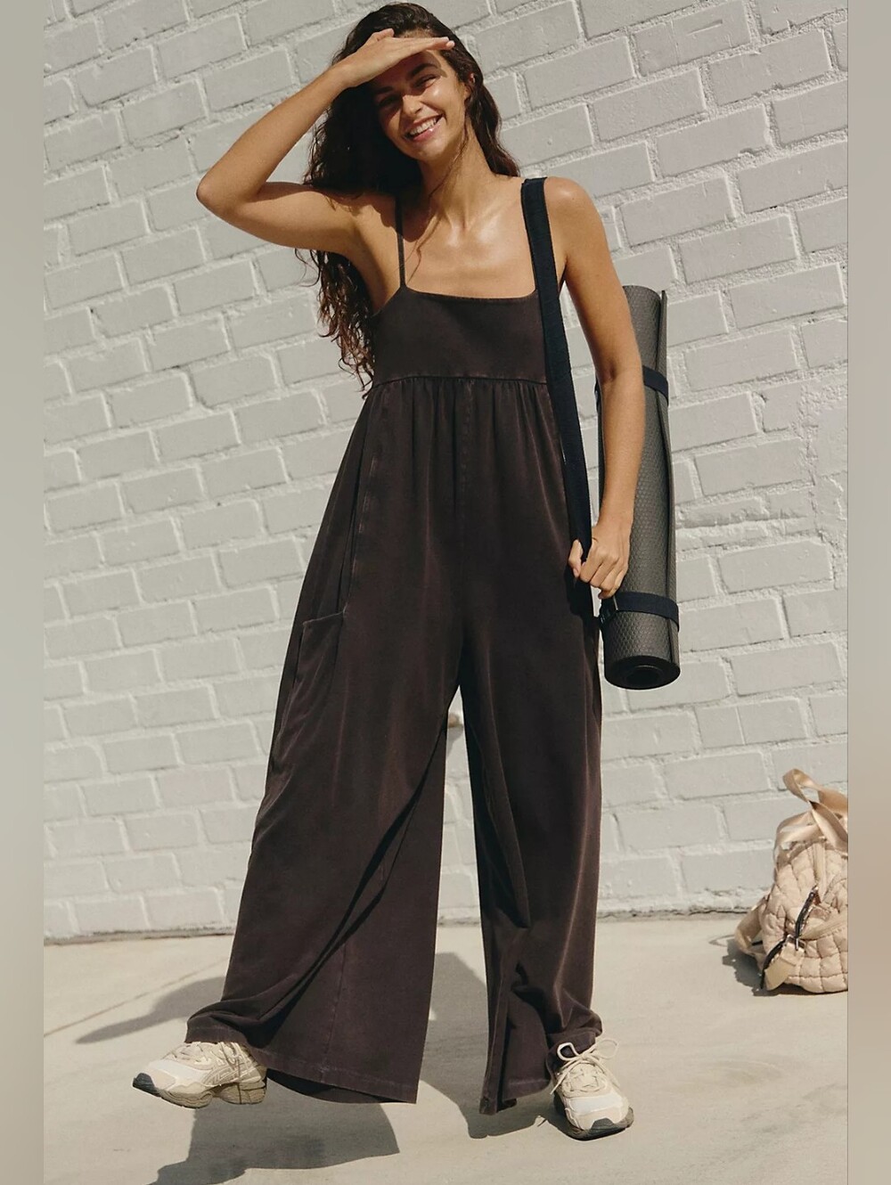 Free People Movement Hot Shot Strappy Onesie